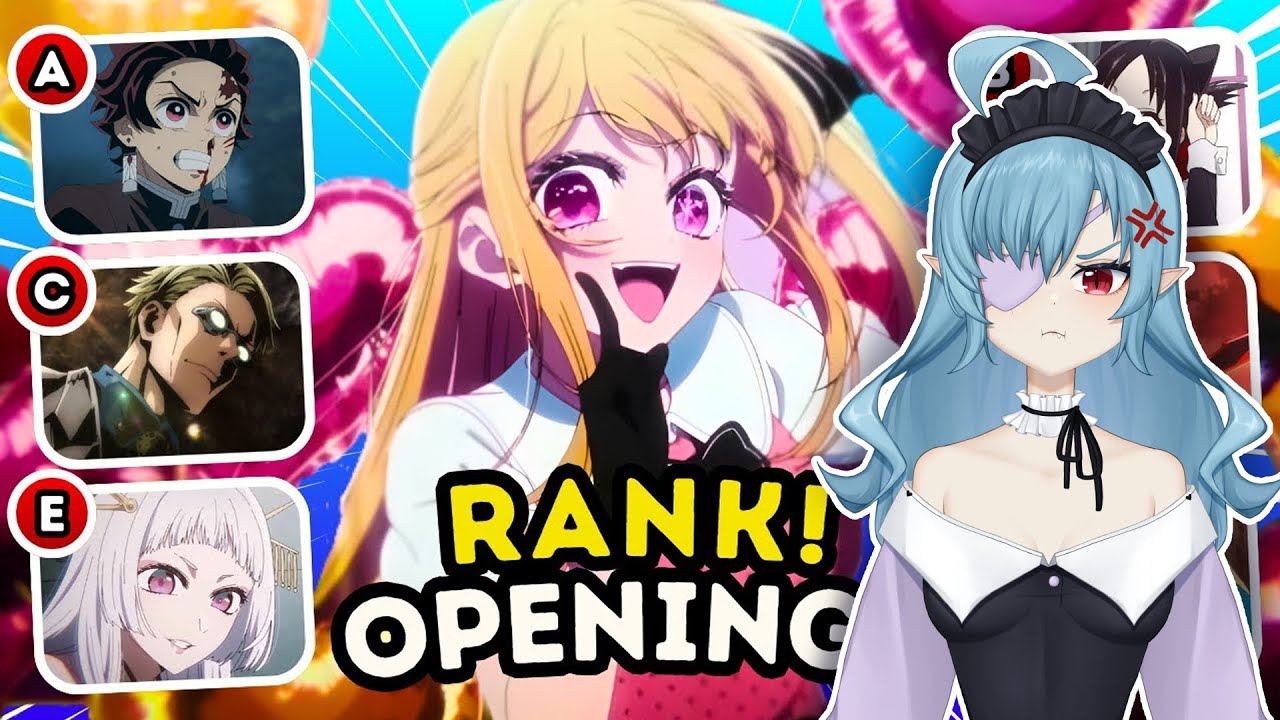 VTuber reacts to "Rank The ANIME OPENING Without Knowing The Next One"