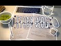 STUDY VLOG | a *productive* week of online school as a university student ☁️