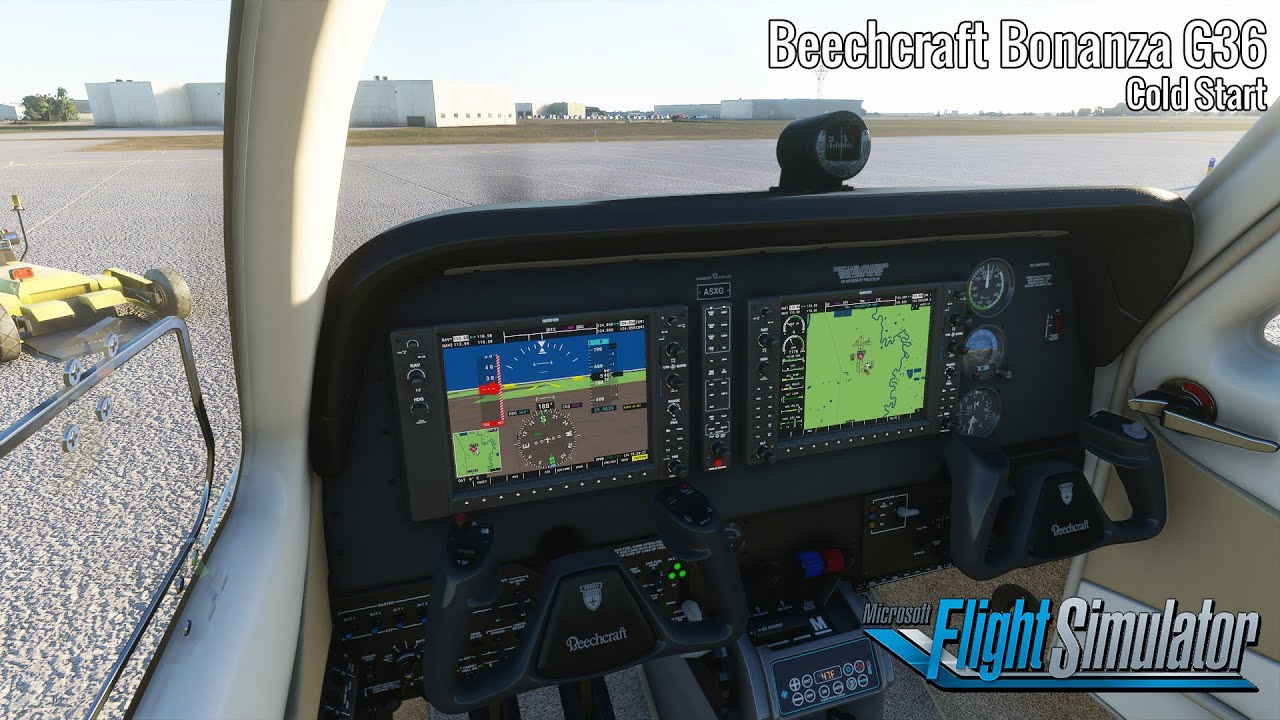 Beechcraft Bonanza G36 Cold Start Microsoft Flight Simulator 2020 Microsoft Flight Simulator Flight Simulator Microsoft