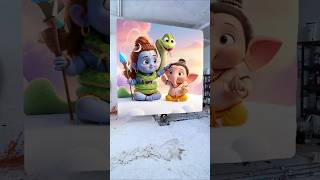 Happy Ganesh Chaturthi Drawing Photo 🌺🥰 Ganesh Ji Painting ❤️ #shorts #ganeshchaturthi #viralvideo