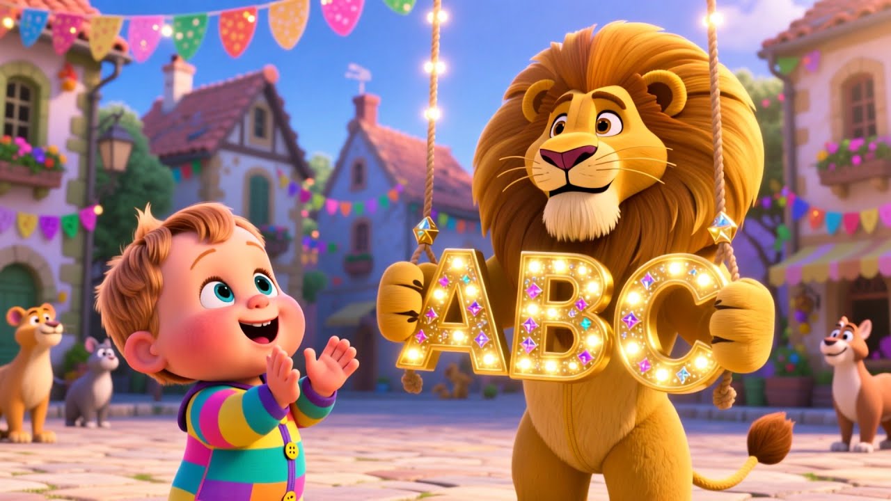 Lion Parade ABC JoyFun 🦁🎶 Fun Kids Song to Learn ABCs, Numbers, and Colors