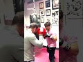 Josh Kelly shows off FRIGHTENING power with a 'SLEEPER' left hook on the mitts with Spencer Oliver