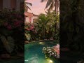 Calm Waves 🌿 | Tropical Garden Oasis &amp; Relaxing Water Ambience #calmwaves #stressrelief #relaxingmus