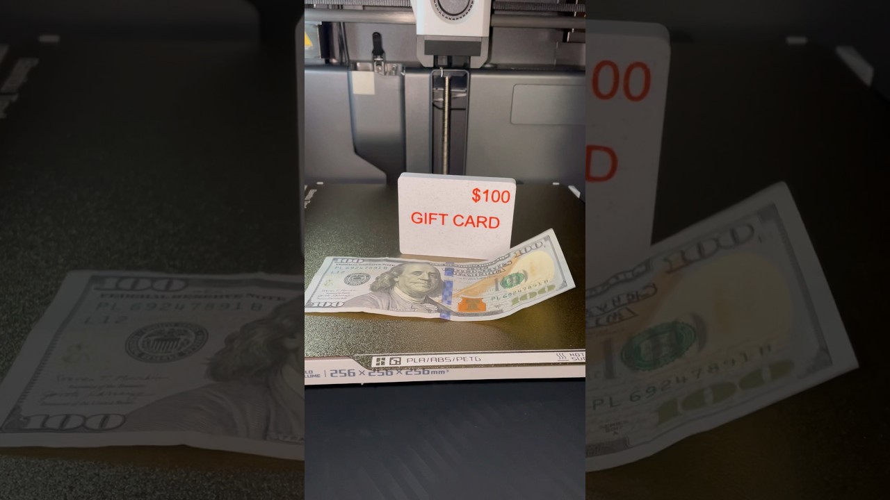 3D printed gift card!