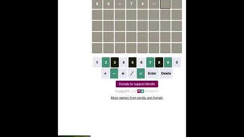 Maths Wordle! Nerdle puzzle for 8 Apr 23