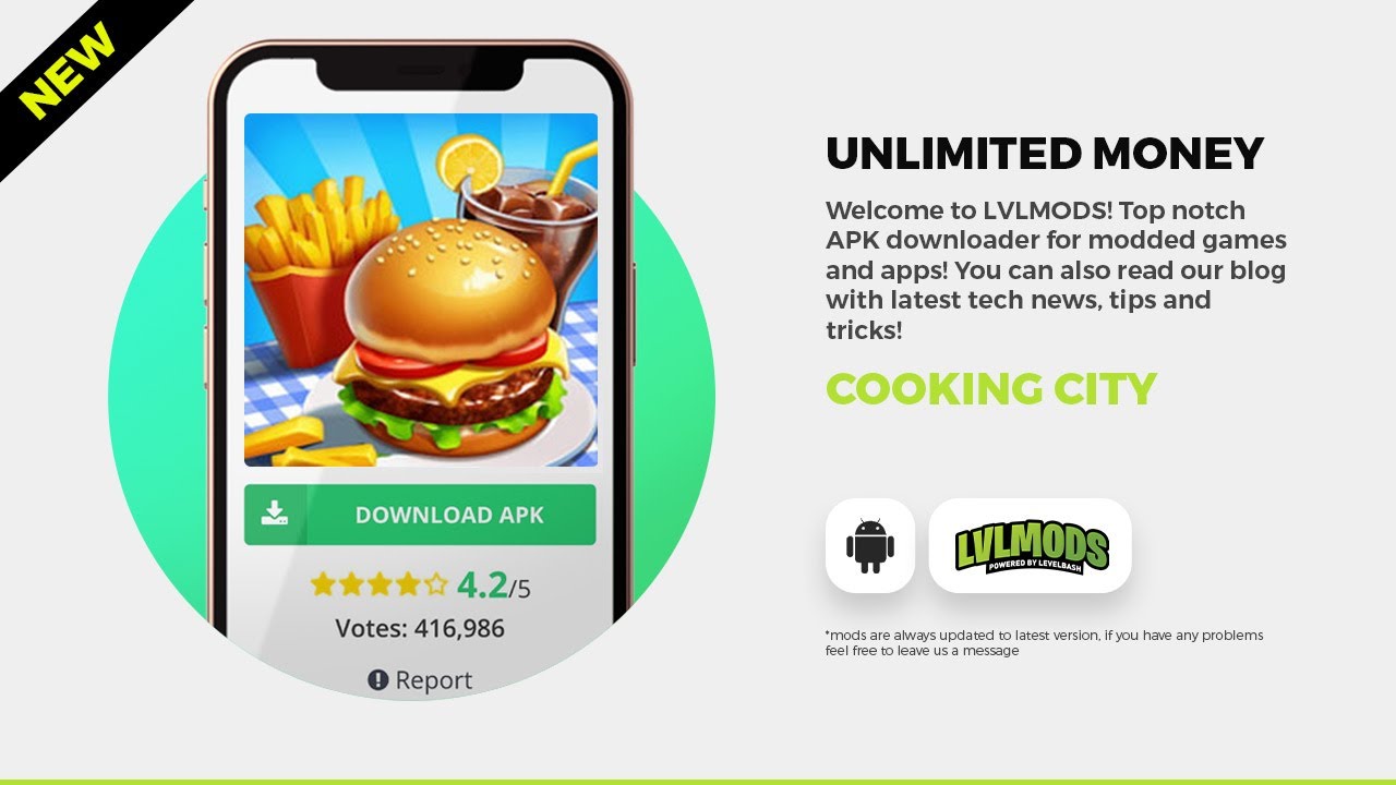 Cooking City Mod APK  *Unlimited Coins and Gems*