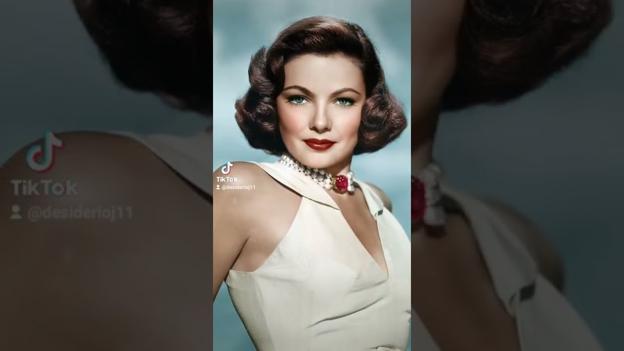 GENE TIERNEY ANTES Y DESPUÉS