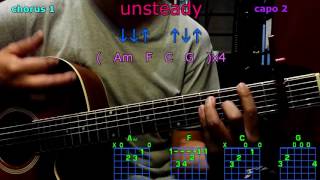 unsteady x ambassadors guitar chords