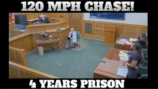 Judge Shuts Down Armed Suspect's Excuses After 120 MPH Police Chase | 4 Years Prison