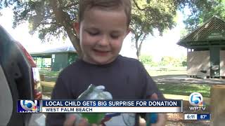 Local boy gets Ghostbusters-themed surprise for his donation