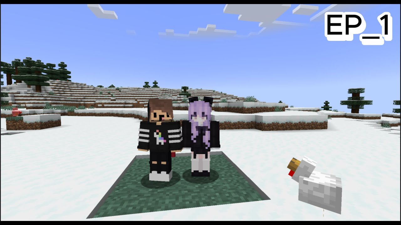 minecraft เอาชีวิตรอด vanilla Season 1 Ep 1 YouTube