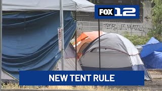 New rule for distributing tents to homeless in Multnomah Co. goes into effect