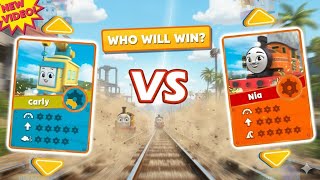 🚂 Gogo Thomas: Nia vs Carly 🚘 | Silly Tunnel Challenge 🤣 for Kids 🌈@boyzngamer  screenshot 5