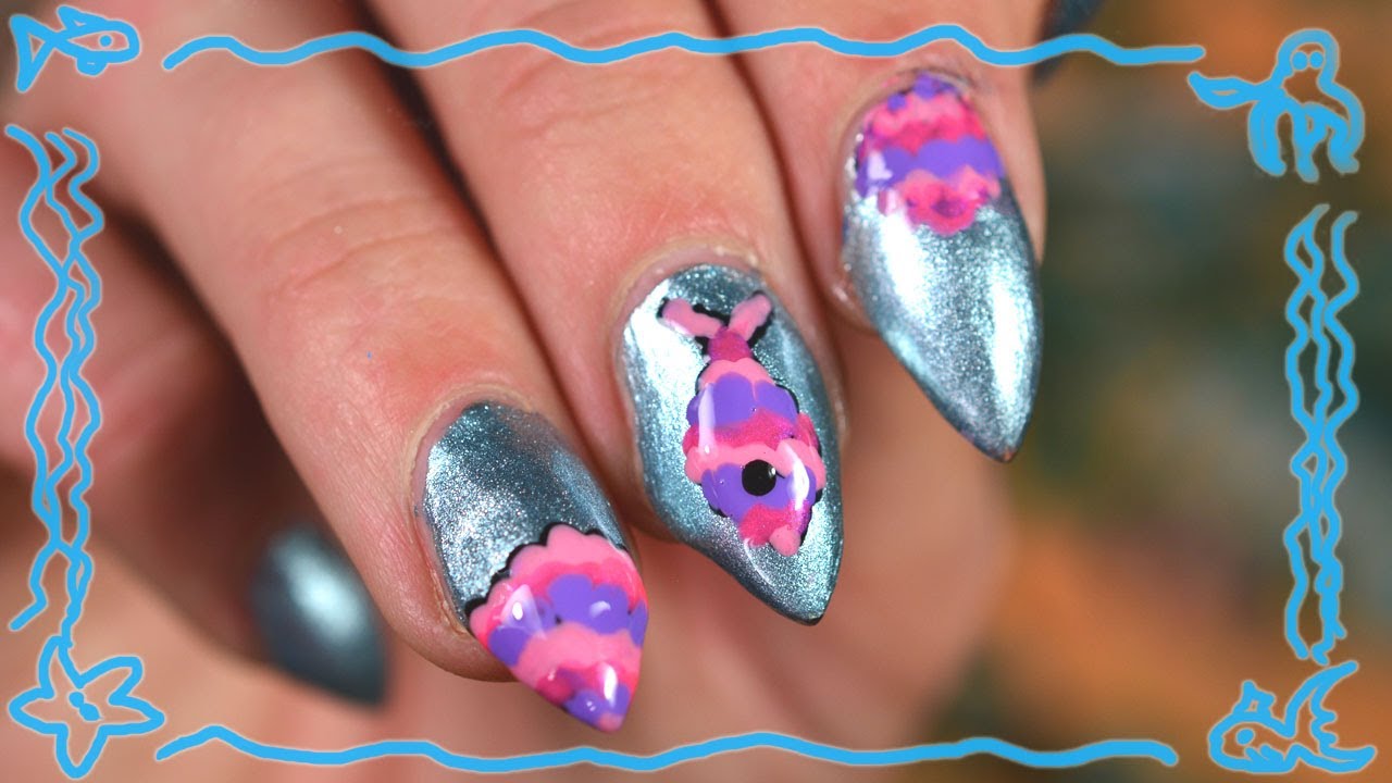 10. Nail Art with Fish Scales - wide 7