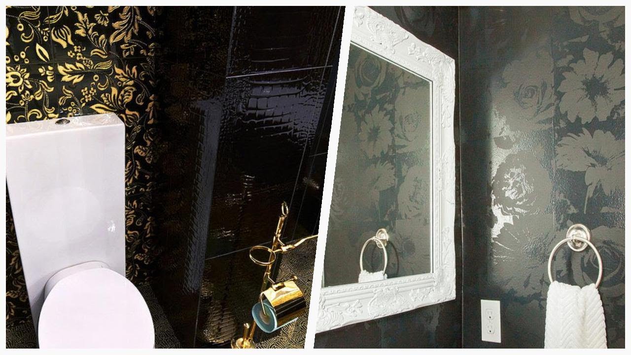 Transforming Small Spaces: Tips for Black Powder Rooms | Designer ...
