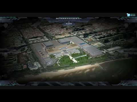 The intelligent exhibition hall | Buiding digital twin using #CesiumJS (#GIS)  #cesium #digitaltwin