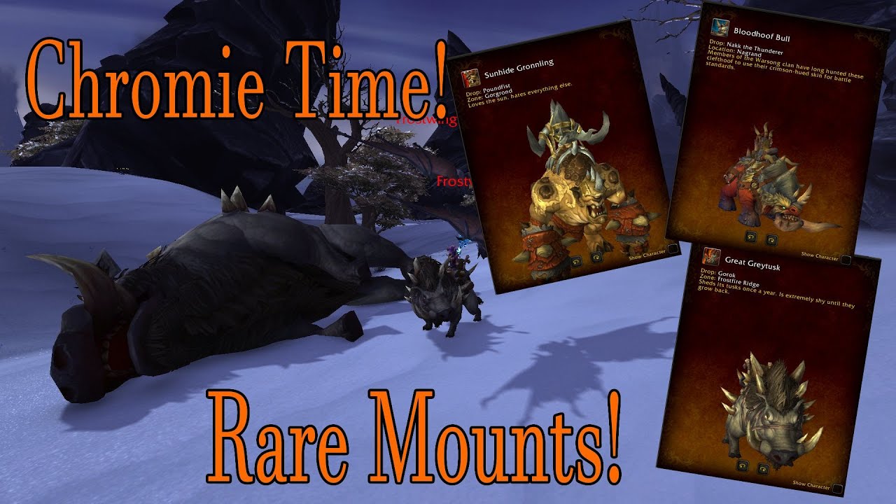 How to Get Rare Mounts With Chromie Time! YouTube