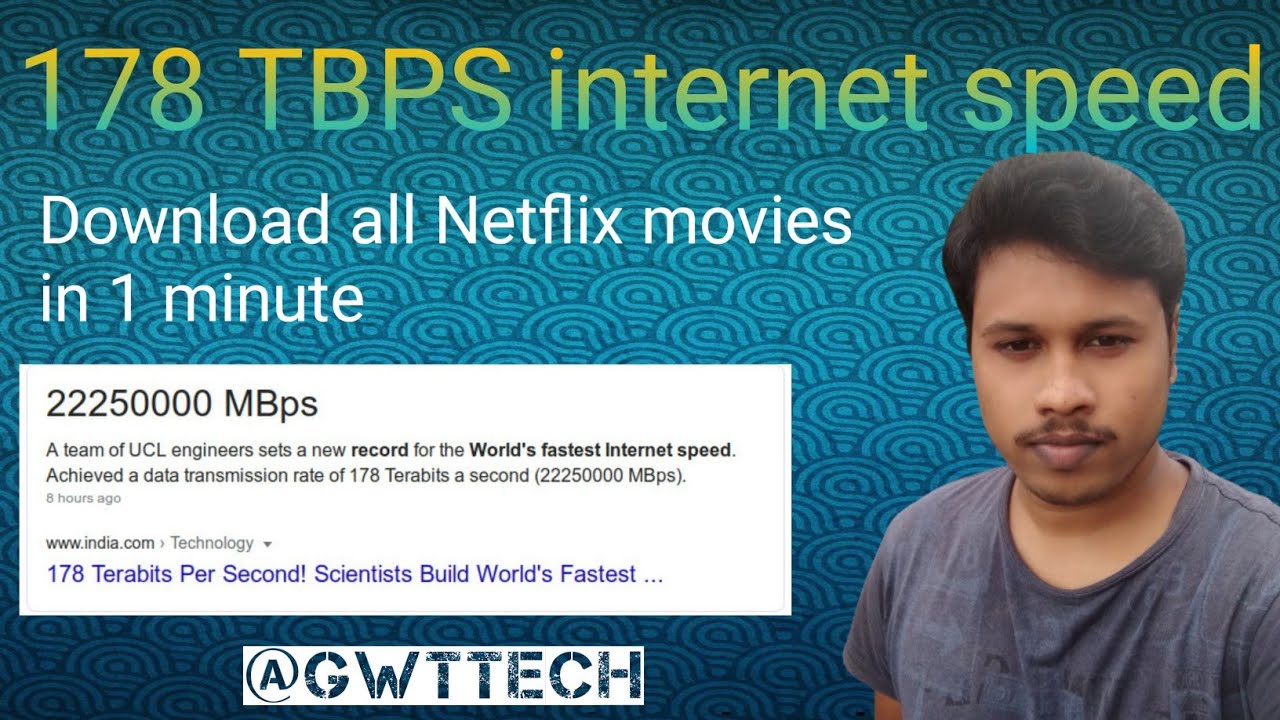 First time in world 178 TBPS Internet speed ||Download All Netflix movies in 1 minute in Telugu
