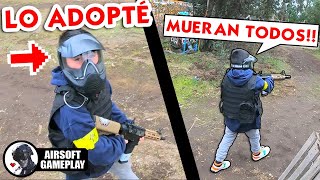 LO ADOPTÉ y es una BESTIA EN LA CANCHA❗️ 😨 ▬ AIRSOFT FAILS #12 🤣