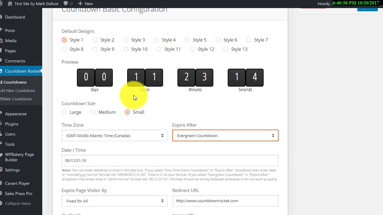 Countdown Rocket and Visual Composer Addon - YouTube