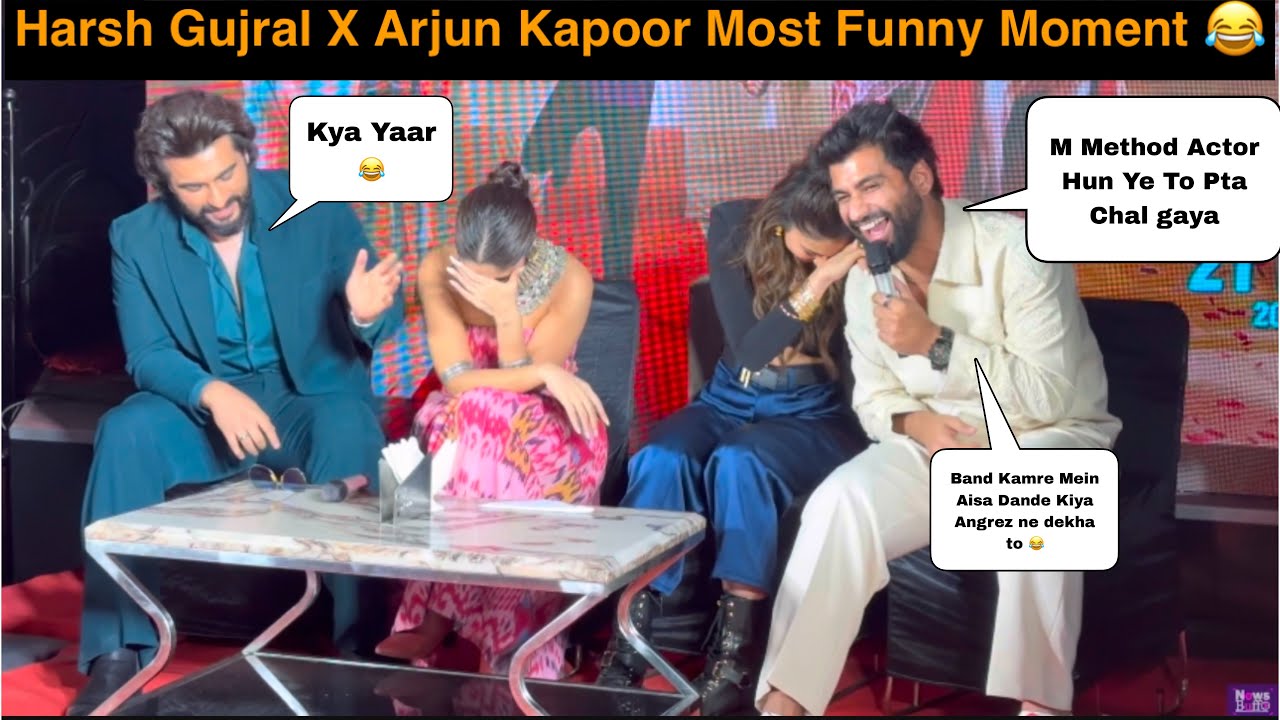 @Harshgujral Самый смешной комедийный момент с Арджуном Капуром, Ракулом Притом и Бхуми Педнекаром 😂