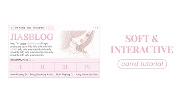soft interactive carrd tutorial - cr woncrds