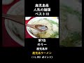 【鹿児島】人気の麺類　ベスト10 #shorts