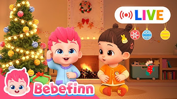 🔴LIVE 2025 BEST SongsㅣMerry ChristmasㅣWinter Is Coming!ㅣ@Bebefinn⁩  Nursery Rhymes +More