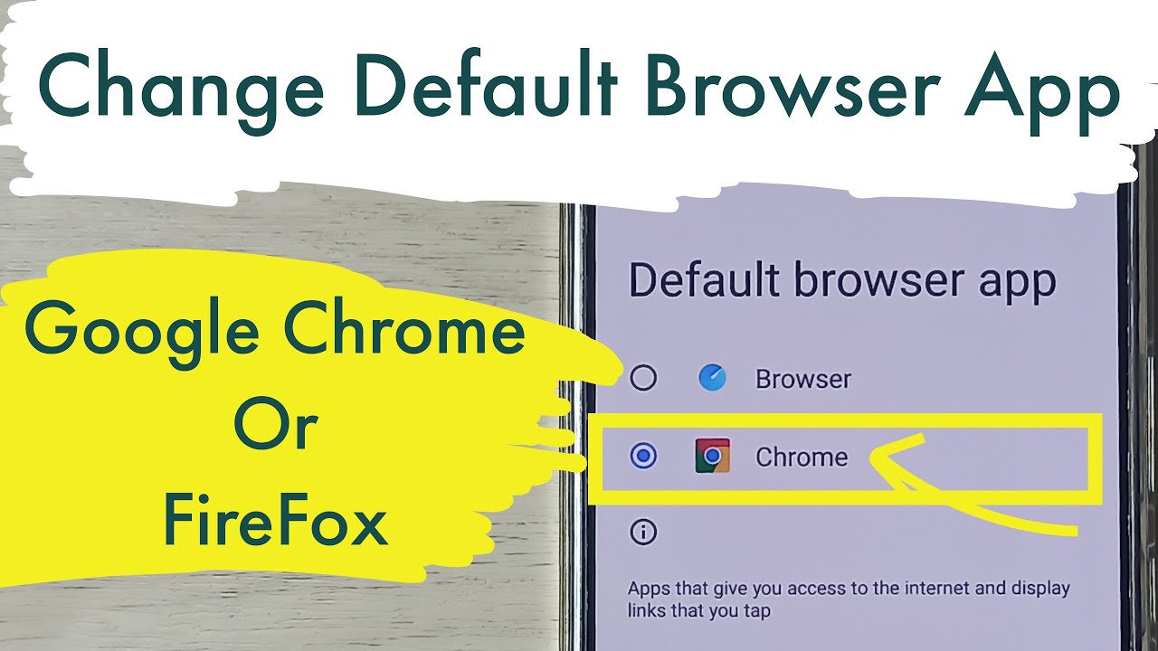 Vivo T2 5G : How to Change Default Browser App | Google Chrome | Firefox
