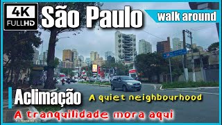 [4K] Aclimação bairro tranquilo em São Paulo | walking tour | Parque Aclimação São Paulo walk 4k