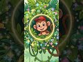 🐵 Find the Hidden Monkey in 5 Seconds! | Kids Challenge #shorts #educationalvideos #animation