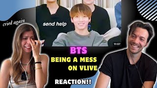 bts Being A Mess On V   Couples Reaction contains Out Loud 