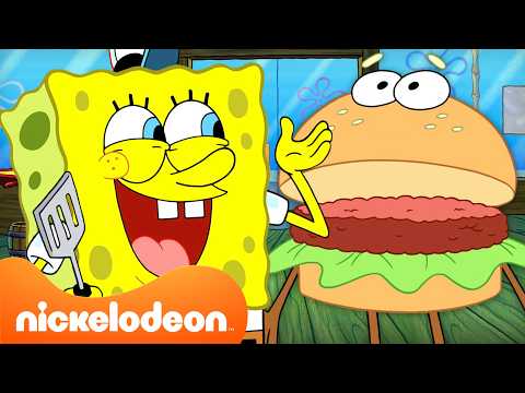 SpongeBob | Krabby Patty Sebagai Karakter Utama 🍔 | 90 Menit | Nickelodeon Bahasa