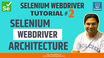 Selenium WebDriver Tutorial #2 - Selenium WebDriver Architecture