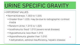 Famous URINE SPECIFIC GRAVITY Wealth