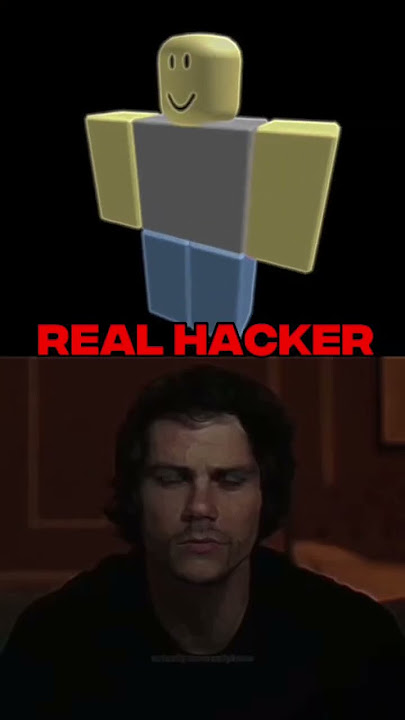 Fake hacker vs real hacker #roblox #shorts