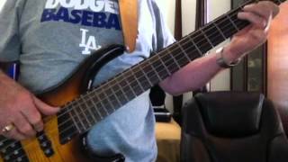 Video thumbnail of "She's Not There Zombies Bass cover"