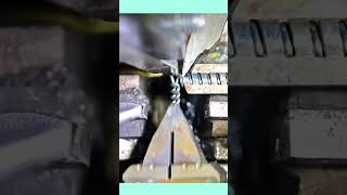 Watching a machine create metal chain links #steelwork #industrymachine #skilltech #short