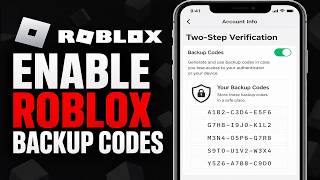 How to Enable Roblox Backup Codes | Generate Your Roblox Account Backup Codes