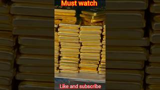 Inside the Billionaire Gold Vault 💰 | Pure Gold Bars Stacked Like Bricks!