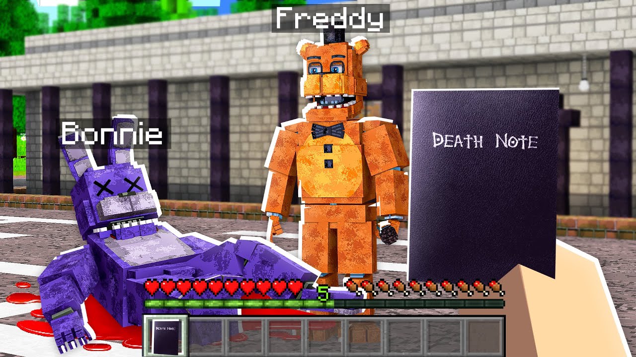 ESCREVI o nome do ANIMATRONIC no DEATH NOTE! 📘😵