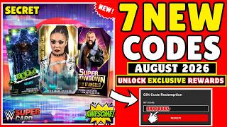 AUGUST UPDATE NEW WWE SUPERCARD QR CODES REDEEM CODES 2026 WWE SuperCard Locker Codes