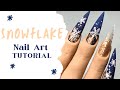 HOW TO: Snowflake Winter Design | Christmas Nail Art Tutorial