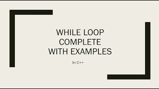 While Loop Complete(Urdu/Hindi)-6 #whileLoop News