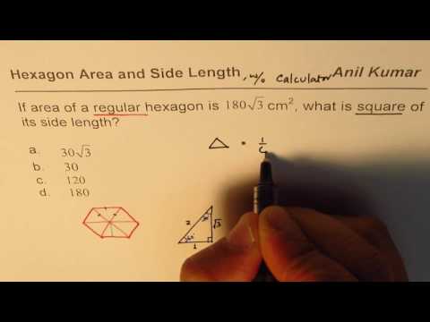 Hexagon Area relation