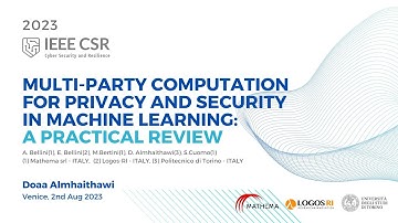 Multi-party Computation for Privacy and Security in Machine Learning: a practical review