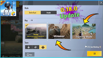 Pubg Mobile Lite 0.18.0 New Update Leaks | Miramar Map And Training mode Added In Pubg Mobile Lite |