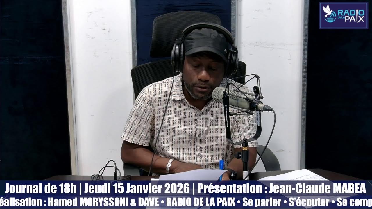 📰 Journal de 18h | Jeudi 15 Janvier 2026 | Jean-Claude MABEA