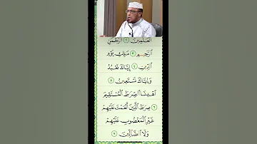 Tafsiirka Al Fatiha Aayadaha 1 7 