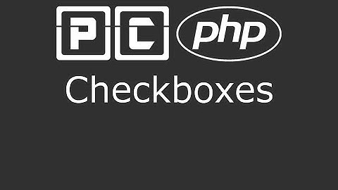 PHP beginners tutorial 45 - checkboxes